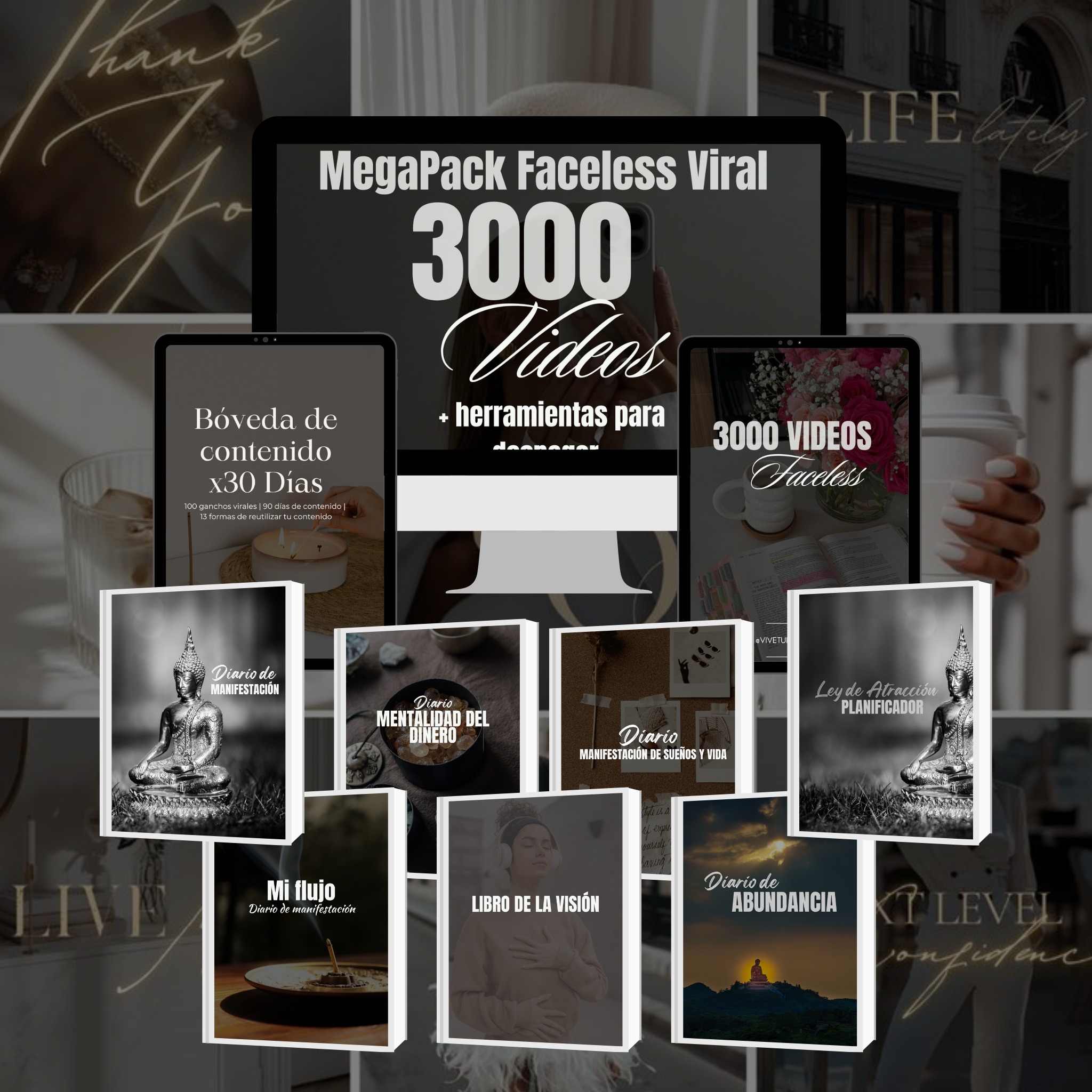 MegaPack Faceless Viral - 3000 videos + herramientas para despegar. CON DERECHOS DE REVENTA Y EDICIÓN (PLR + MRR)